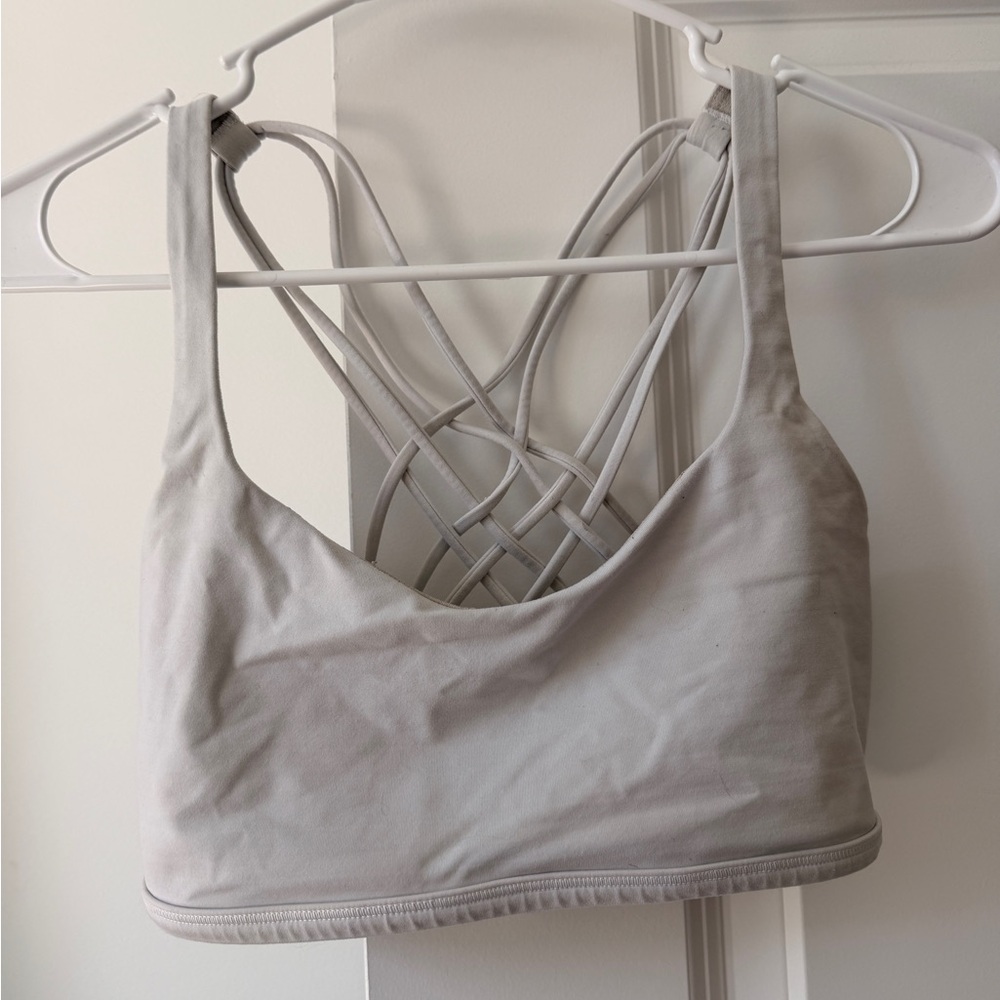 Lululemon White Sports Bra